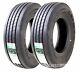 Set 2 Heavy Duty All Steel Trailer Tires 225/75r15 14 Ply 124/121m 11150