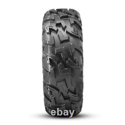 Set 2 OBOR 25X8X12 ATV UTV Tires Radial 25X8R12 All Terrain 6PR Heavy Duty Front