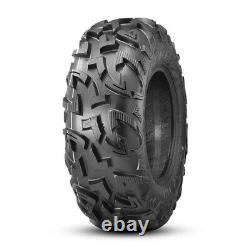 Set 2 OBOR 25X8X12 ATV UTV Tires Radial 25X8R12 All Terrain 6PR Heavy Duty Front