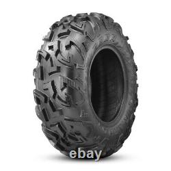 Set 2 OBOR 25X8X12 ATV UTV Tires Radial 25X8R12 All Terrain 6PR Heavy Duty Front