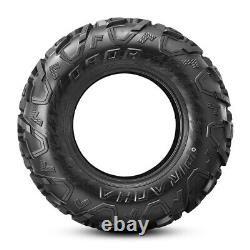 Set 2 OBOR 25X8X12 ATV UTV Tires Radial 25X8R12 All Terrain 6PR Heavy Duty Front