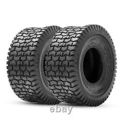 Set 4 15x6.00-6 20x8.00-8 Lawn Mower Tires 4Ply Garden Tractor Tire Heavy Duty