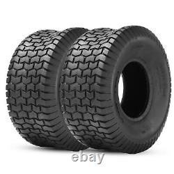 Set 4 15x6.00-6 20x8.00-8 Lawn Mower Tires 4Ply Garden Tractor Tire Heavy Duty