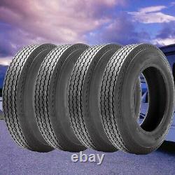 Set 4 4.80-12 Boat Trailer Tires 6Ply Heavy Duty 4.80x12 4.8-12 Replacement Tyre