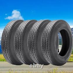 Set 4 4.80-12 Trailer Tires 6PLY Heavy Duty 4.80x12 480-12 Tubeless Replacement