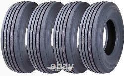 Set 4 Gremax Heavy Duty All Steel Trailer Tires 225/75R15 14PR 124/121M