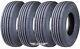 Set 4 Gremax Heavy Duty All Steel Trailer Tires 225/75r15 14pr 124/121m