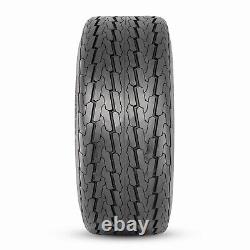 Set Of 2 10Ply 205/65-10 Trailer Tires Heavy Duty 20.5x8-10 Replacement Tubeless