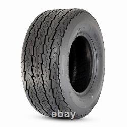 Set Of 2 10Ply 205/65-10 Trailer Tires Heavy Duty 20.5x8-10 Replacement Tubeless