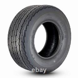 Set Of 2 10Ply 205/65-10 Trailer Tires Heavy Duty 20.5x8-10 Replacement Tubeless