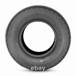 Set Of 2 10Ply 205/65-10 Trailer Tires Heavy Duty 20.5x8-10 Replacement Tubeless