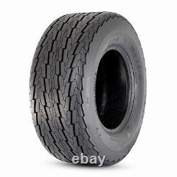 Set Of 2 205/65-10 Trailer Tires 10Ply Heavy Duty 20.5x8x10 Tubeless Replacement