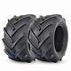 Set Of 2 23x10.50-12 Lawn Mower Tires 23x10.5x12 6ply Heavy Duty Tubeless 23'