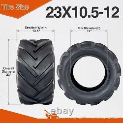 Set Of 2 23x10.50-12 Lawn Mower Tires 23x10.5x12 6Ply Heavy Duty Tubeless 23'