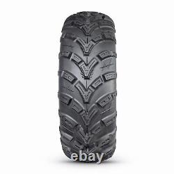 Set Of 2 25x8-12 ATV Mud Tires 25x8x12 UTV All Terrain 6Ply Heavy Duty Tubeless