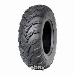 Set Of 2 25x8-12 ATV Mud Tires 25x8x12 UTV All Terrain 6Ply Heavy Duty Tubeless