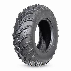 Set Of 2 25x8-12 ATV Mud Tires 25x8x12 UTV All Terrain 6Ply Heavy Duty Tubeless