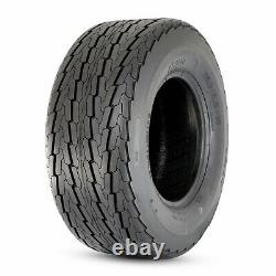 Set Of 2 Heavy Duty 10PR 205/65-10 Trailer Tires 20.5x8-10 Fuel-Saving Tubeless