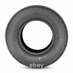 Set Of 2 Heavy Duty 10PR 205/65-10 Trailer Tires 20.5x8-10 Fuel-Saving Tubeless