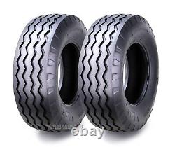 Set of 2 SUPERGUIDER Heavy Duty 11L-16 Implement Tire F-3 Pattern 12Ply