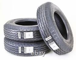 Set of 3 New Zeemax Heavy Duty Highway Trailer Tire 8-14.5 14PR LR G