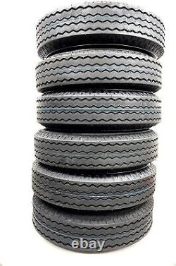 Six New 8-14.5 Trailer Tire 14 Ply Rated Heavy Duty 8 14.5 Set Of 6 Tires