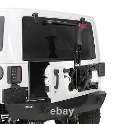Smittybilt Pivot Heavy-Duty Oversize Tire Carrier for 07-18 Jeep Wrangler JK