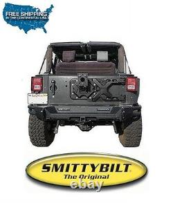 Smittybilt SRC HD Pivot Oversize Tire Carrier fits 07-18 Jeep Wrangler JK 2843