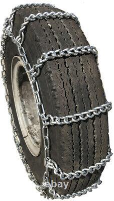 Snow Chains 11-22.5, 11 22.5 Extra Heavy Duty Mud Tire Chains Set of 2
