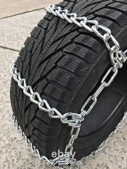 Snow Chains 225/70R19.5, 225/70 19.5 Extra Heavy Duty Mud Tire Chains Set of 2