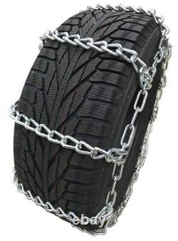 Snow Chains 235/75R15LT, 235/75 15LT Extra Heavy Duty Mud Tire Chains Set of 2