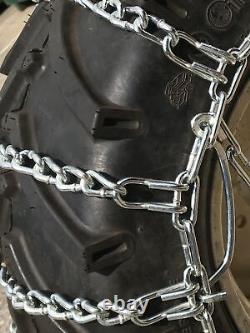 Snow Chains 24 X 12 X 12, 24 12 12 Heavy Duty Tractor Tire Chains Set of 2