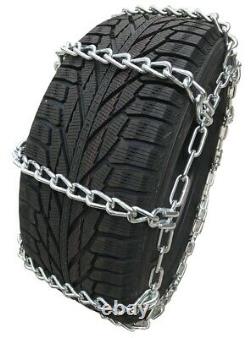 Snow Chains 7.00-17LT, 7.00 17LT Extra Heavy Duty Mud Tire Chains Set of 2