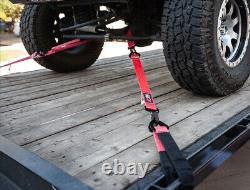 SpeedStrap Heavy Duty Off-Road UTV/JEEP 2 Red Ratchet Strap Tie-Down Kit 71643