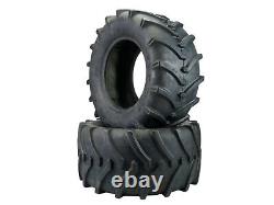 TWO 23X10.50-12 23X1050-12 OTR Lawn Trac Bar Lug Tires 4 ply Rated Heavy Duty