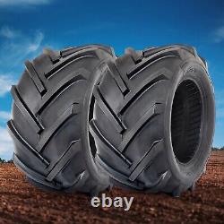 TWO 23x10.5-12 Lawn Mower Tires 23x10.5x12 6Ply Heavy Duty Tubeless Replacement