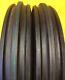 Two 500x15,500-15,5.00x15,5.00-15 Heavy Duty 3 Rib Tractor Tires Withtubes