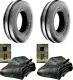 Two New 5.50-16 Tri-rib 3 Rib Front Tractor Tires & Tubes 6 Ply Rated Heavy Duty