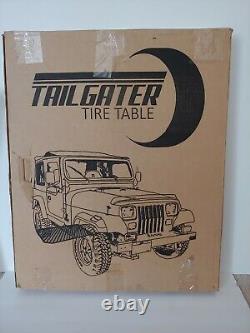 Tail Gater Tire Table Standard Steel TailGater Tailgate Travel Work Fits Tire