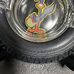 Tire Ashtray Firestone 600-18 HEAVY DUTY GlassTray