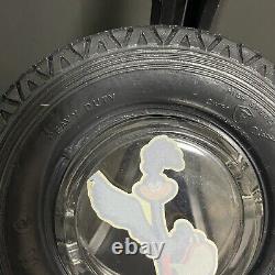 Tire Ashtray Firestone 600-18 HEAVY DUTY GlassTray