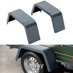 Trailer Fenders, 2 Pack Single Axle Fit 14-16 Tires, Heavy Duty Steel Car Hauler