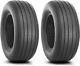 Two 12.5x15 Implement I-1 Tires Tubeless Heavy Duty 12.5-15 Tires 12515 12.5