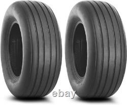 Two 12.5x15 Implement I-1 Tires Tubeless Heavy Duty 12.5-15 Tires 12515 12.5