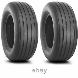 Two 12.5x15 Implement I-1 Tires Tubeless Heavy Duty 12.5-15 Tires 12515 12.5 1 1