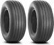 Two 12.5x15 Implement I-1 Tires Tubeless Heavy Duty 12.5-15 Tires 12515 12.5 1 1