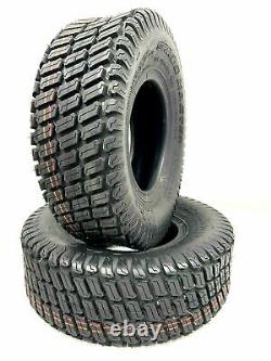 Two 18x6.50-8 Lawn Mower Tractor Tires Tubeless Heavy Duty 18x650x8 18 650 8