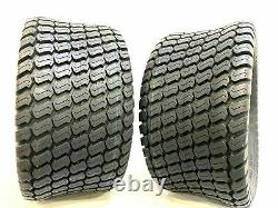 Two 26x12.00-12 Lawn Tractor Tires Turf Mower 26x12-12 Heavy Duty 26x12-12