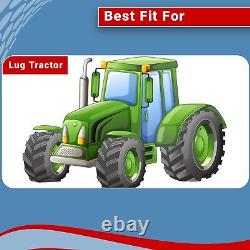 Two 5.00-12 R-1 Lug Compact Tractor Tires Heavy Duty Bar 5.00-12 5x12 W Ttube