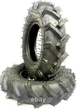 Two 6-12 6X12 R 1 Bar Lug Tubeless Tractor Climb Tires Heavy Duty Grip Mud